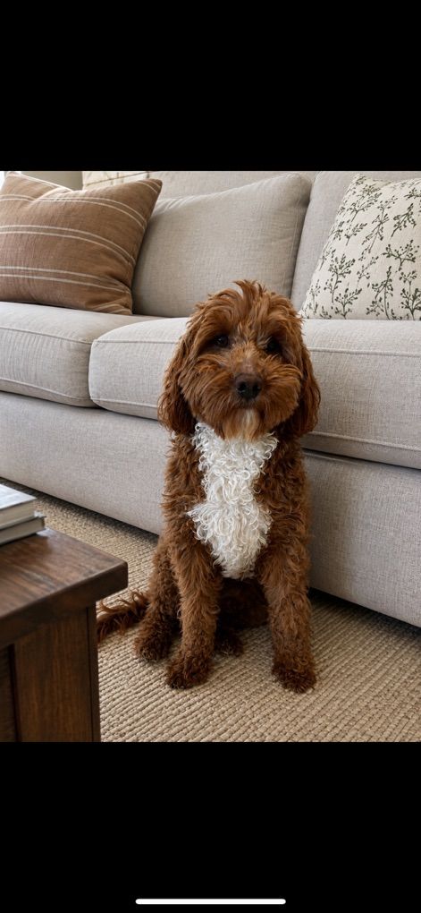 Goldendoodle Stud, Dk Red, FF, +/-, No Parti, 14#