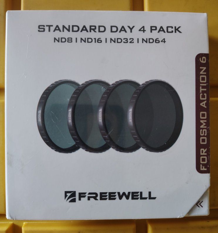 Freewell Standard Day ND Filter Kit for Osmo Action 6 Camera, 4-Pack  Sealed