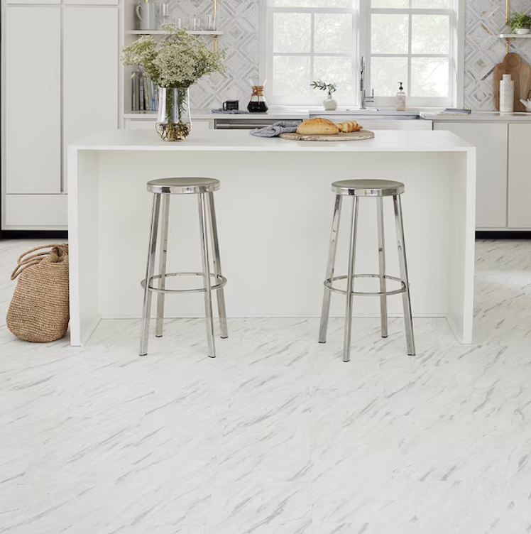 STAINMASTER Tuscana Marble Look Waterproof Luxury Vinyl Tile Flooring