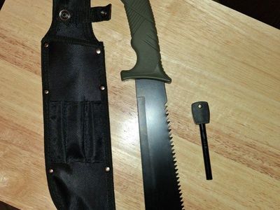 Ozark Trail Outdoor Machete with Sheath and Fire Starter