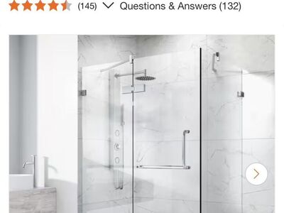 Shower Enclosure 30 in. L x 38 in. W x 73 in. H