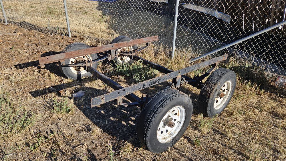 Utility Trailer Frame/Chassis with Wheels - Project or Parts