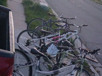 different brands of mountain bikes all new