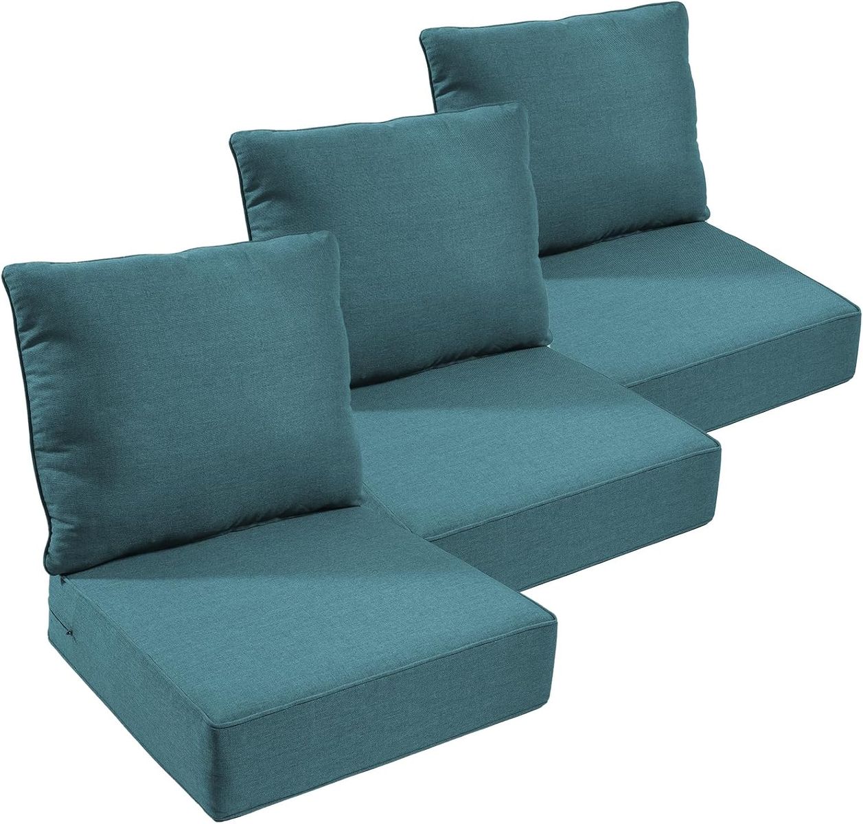 NEW Outdoor 6" Thick Cushion Set - Two Back Cushions And Two Seat Cushions