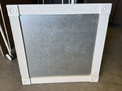 White Framed Galvanized Metal Magnet Board