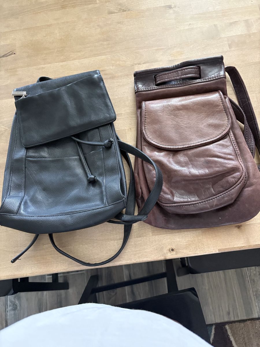 Ladies purses and backpacks