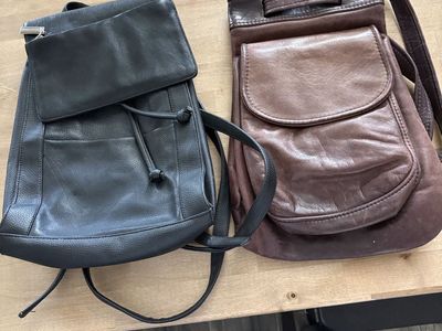 Ladies purses and backpacks