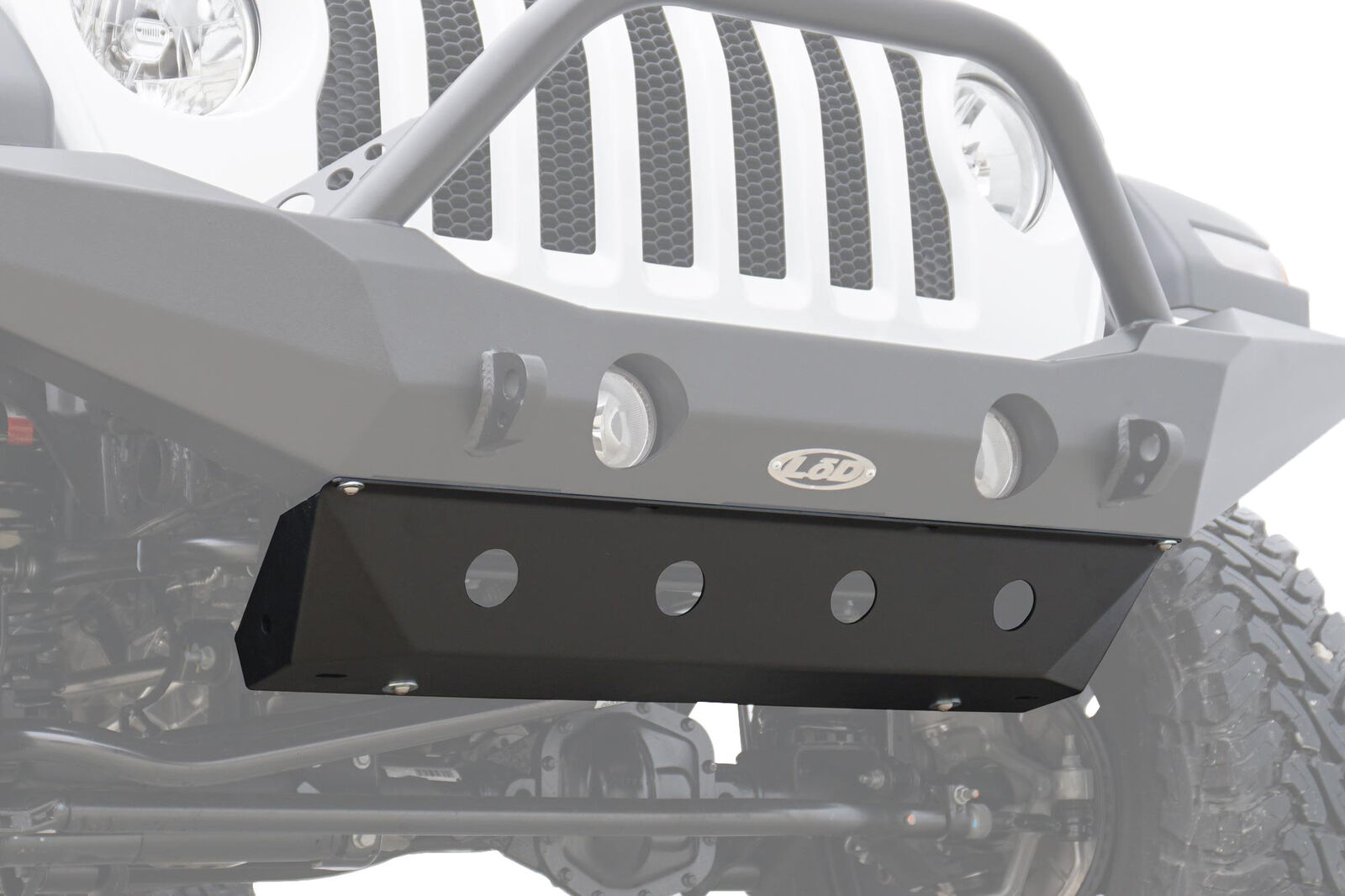 LOD Destroyer Series Front Bumper Skid Plate JL Jeep Wrangler and JT Jeep Gladiator LOD JSP1801