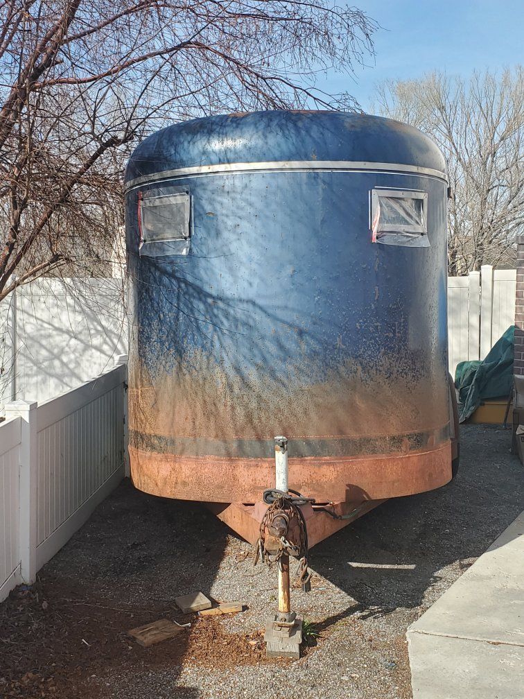 1989 Blue Stock/Horse Trailer - Dual Axle, heavy duty, bumper pull