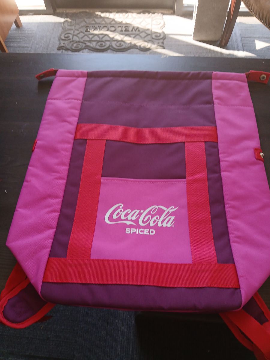 Coca-Cola Spiced Pink & Purple Cooler Bag Promotional New Sealed-(Collectible box)