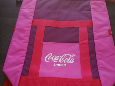 Coca-Cola Spiced Pink & Purple Cooler Bag Promotional New Sealed-(Collectible box)