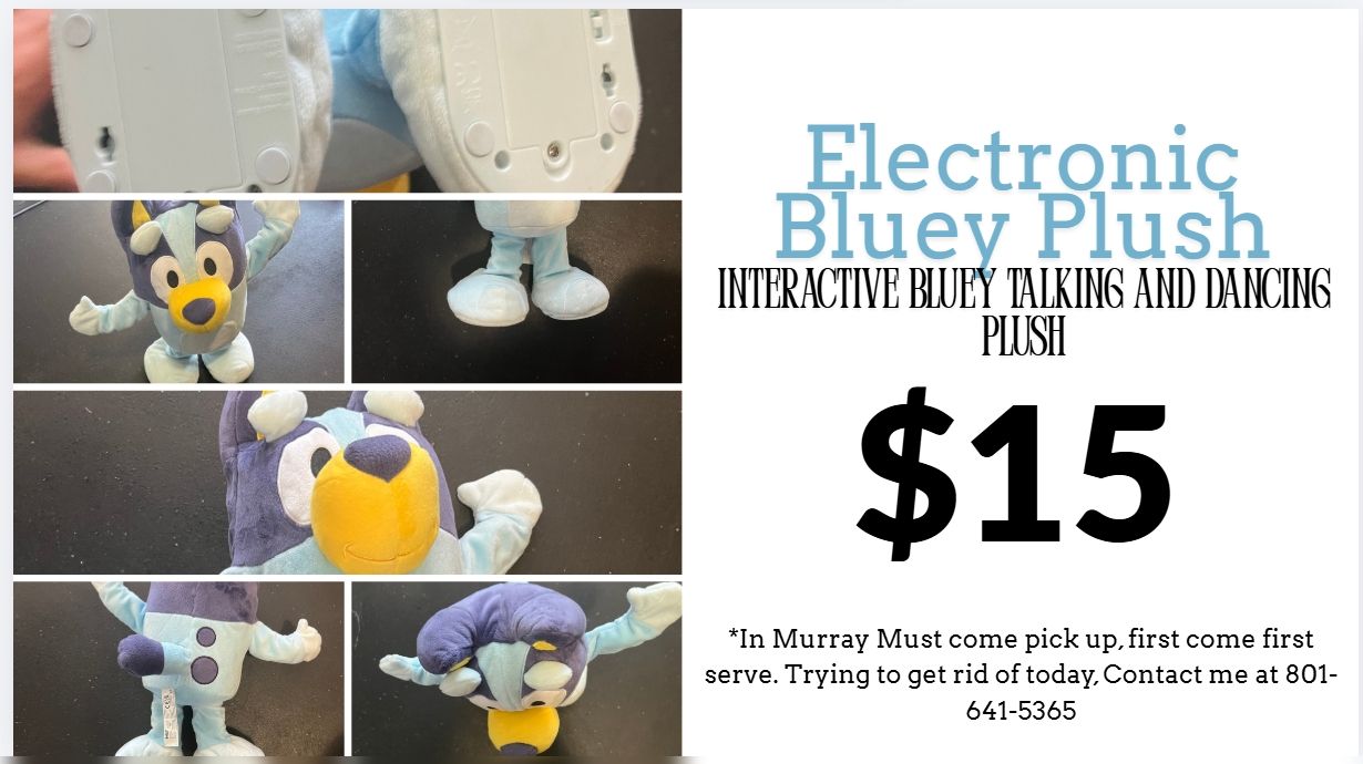 Interactive Bluey Talking & Dancing Electronic Plush Toy