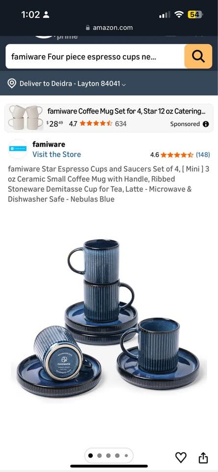 Mini Espresso cups 3 oz
