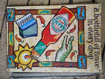 6 metal signs