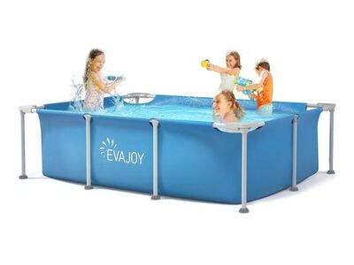 EVAJOY 85" x 23" x 59" Metal Frame Swimming Pool