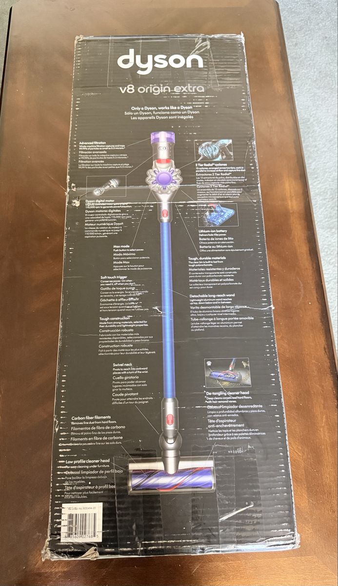 Dyson V8 Origin Extra Cordless Stick Vacuum Cleaner - Lightweight, Detangling Cleaner Head