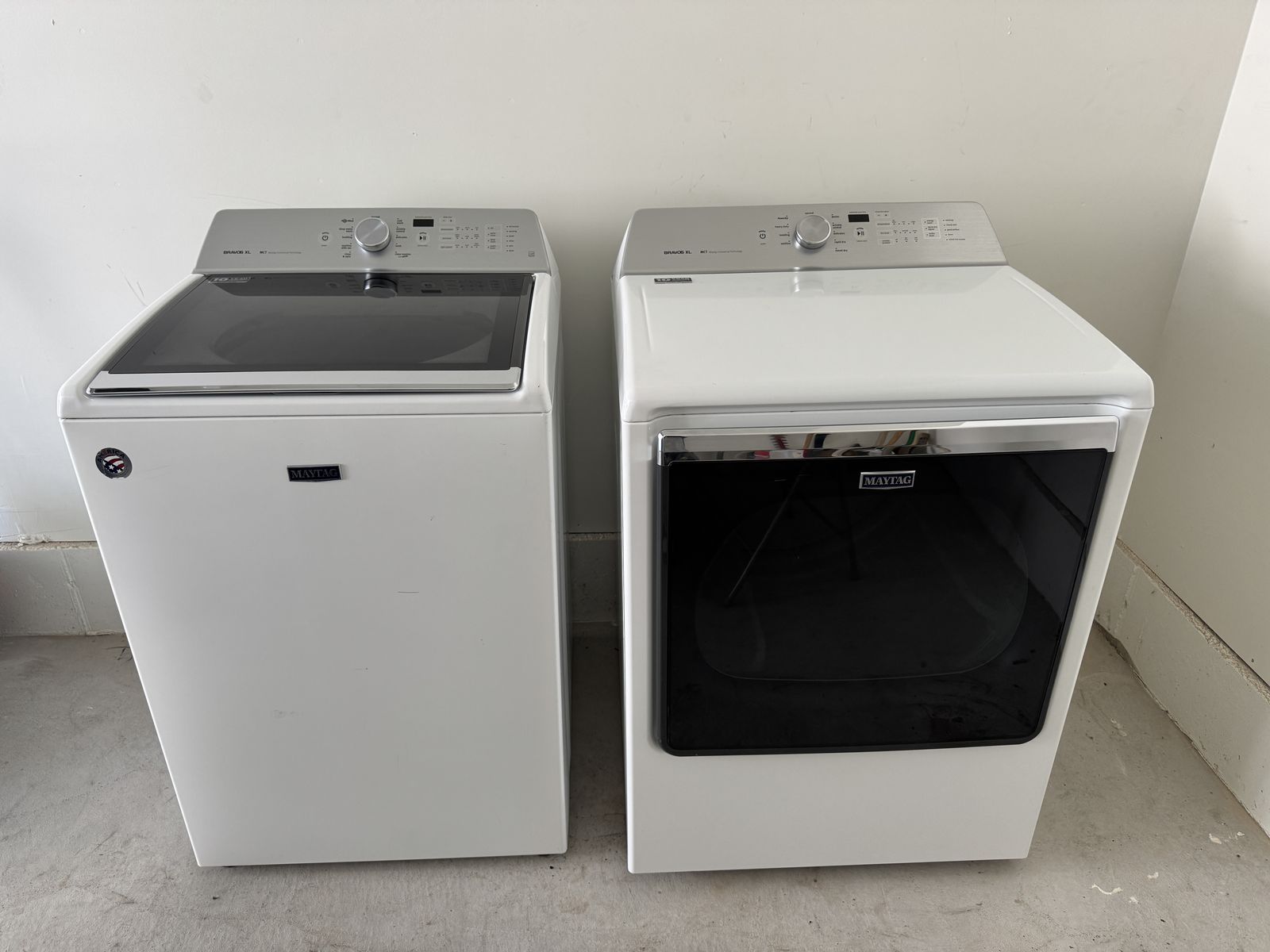 Maytag Bravos XL Electric Washer and Dryer