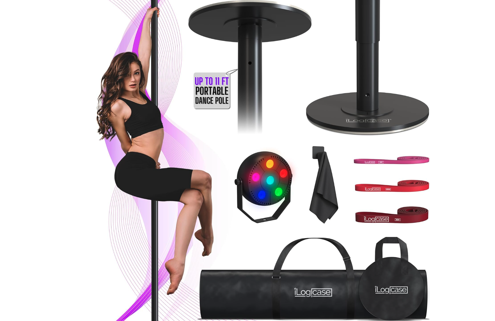 New in Box Spinning Dancing Pole for Home | Portable and Heavy Duty 45mm Dance Pole