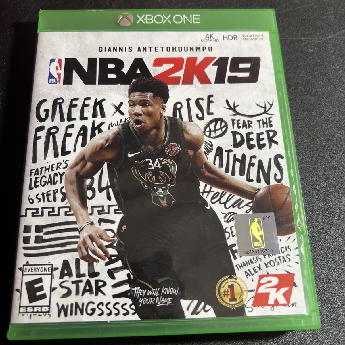 NBA 2K19 - Xbox One (Giannis Antetokounmpo Cover) 4K Ultra HD Enhanced Basketball Game