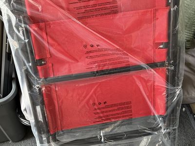 New Red Folding Chairs - 4 Pack