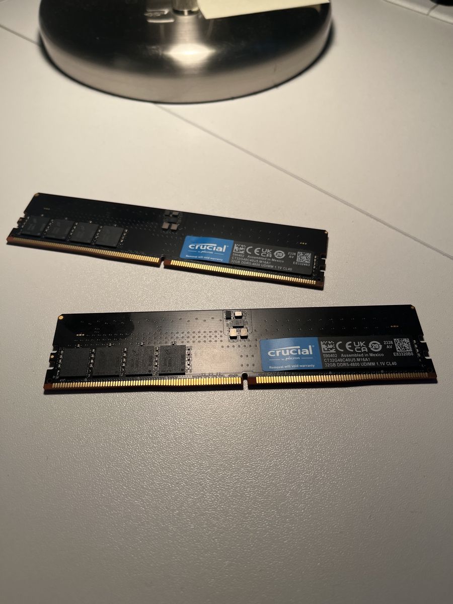 Crucial 32GB DDR5 RAM, 4800MHz CL40