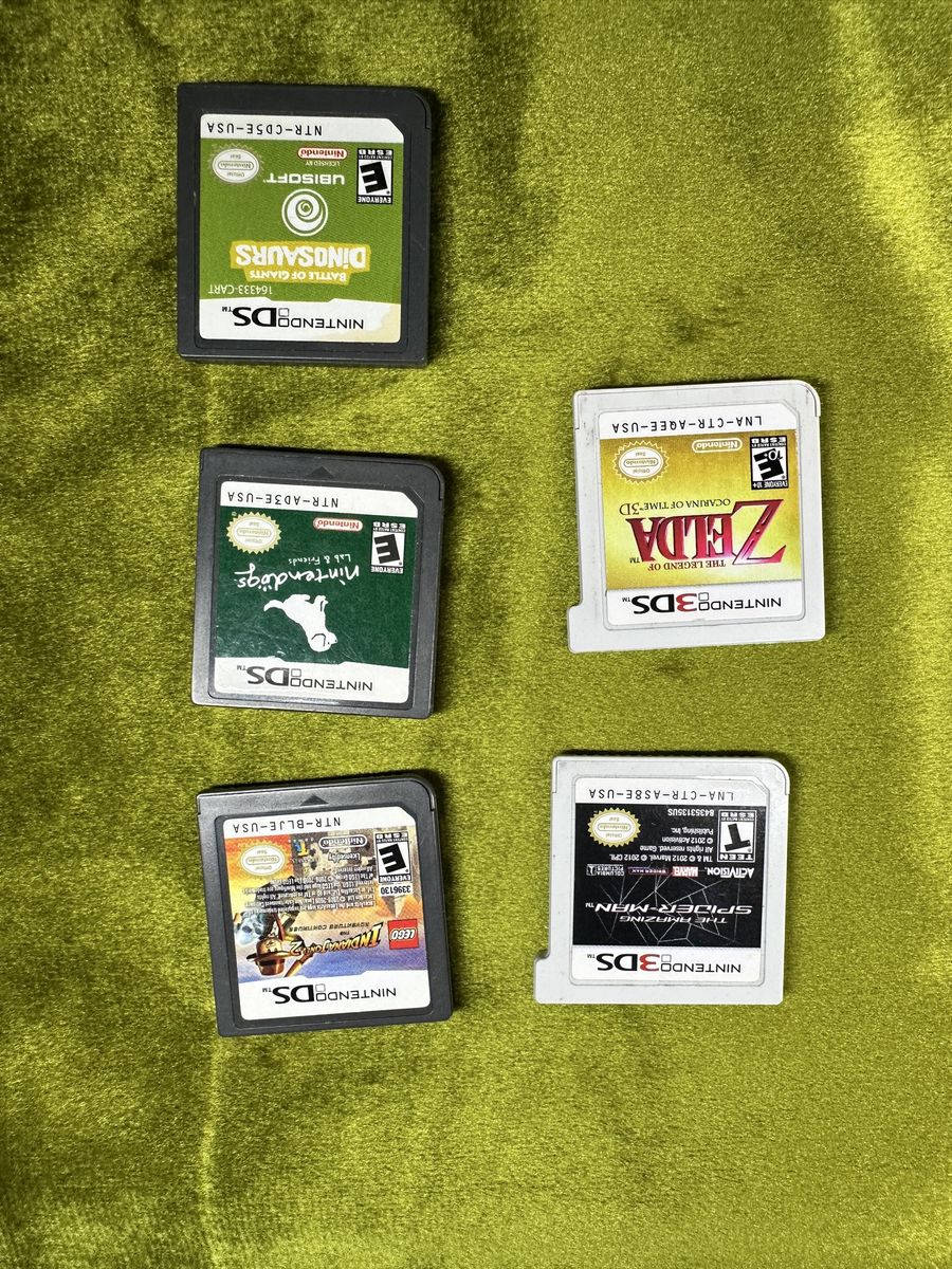 Nintendo DS 3DS Games Lot - Zelda, Spider-Man, Nin