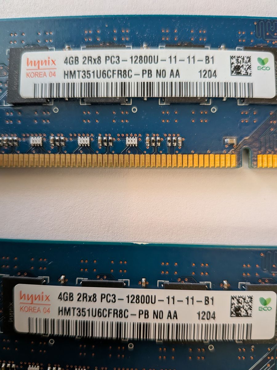 Memory for PC Tower 2 sticks 4gb each