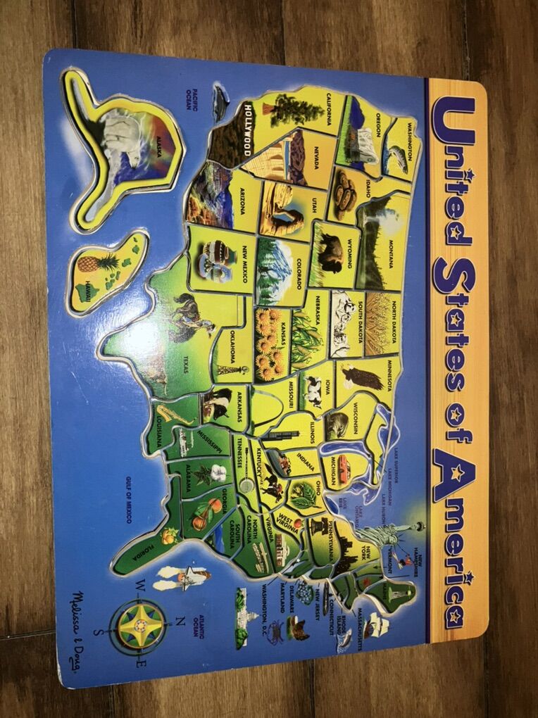 Melissa & Doug USA Map Jigsaw Puzzle