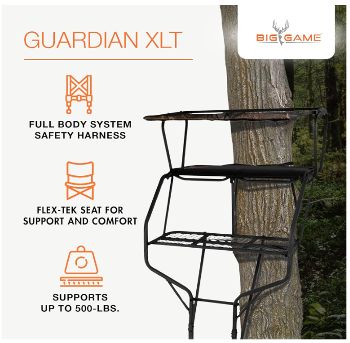 New in Box: Big Game Guardian XLT 18' 2-Person Ladder Treestand