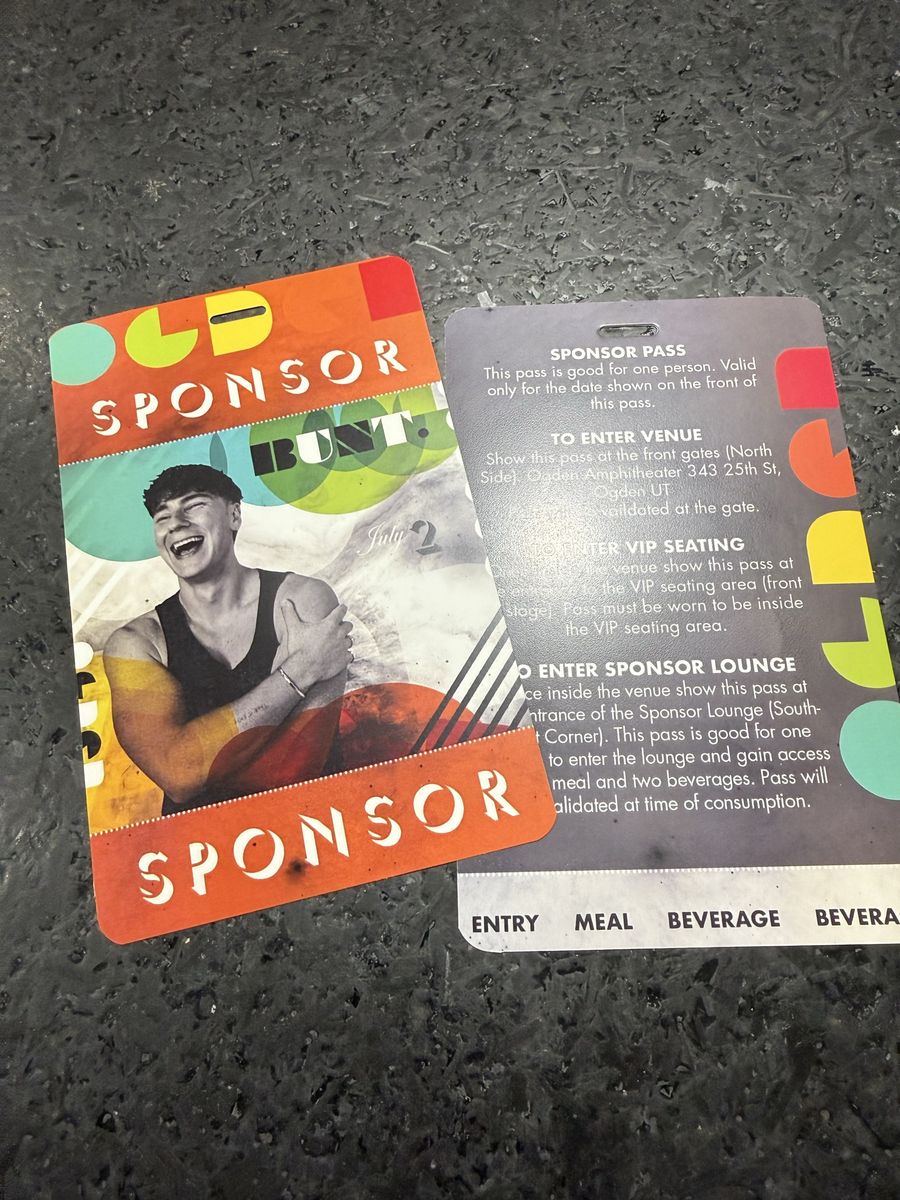 BUNT Sponsor/VIP passes-Ogden Twilight