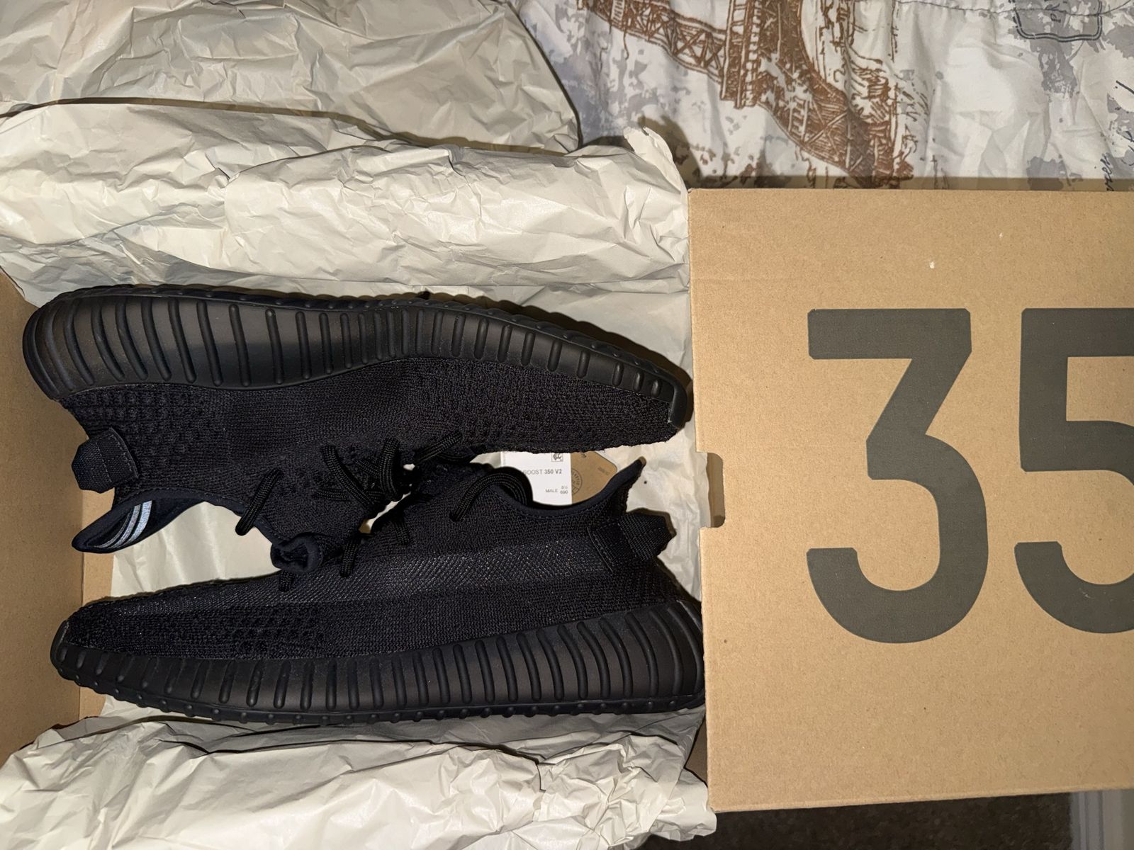 Adidas Yeezy Boost 350 V2 Onyx Size 9