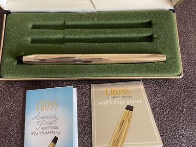 Vintage 12kt Gold Cross Soft Tip Pen