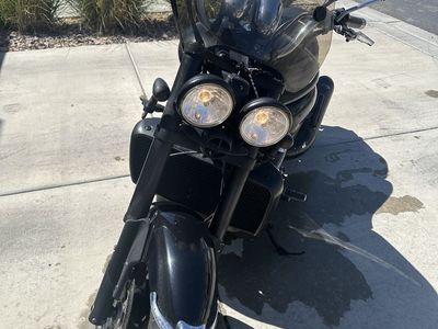 2007 Triumph Rocket III Roadster Motorcycle - Black, Windshield, Dual Exhaust