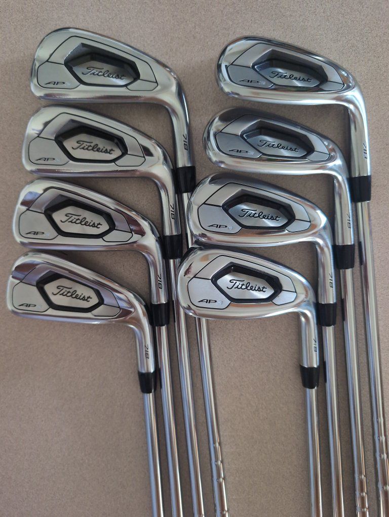 Titleist AP3 irons, 4-P, G