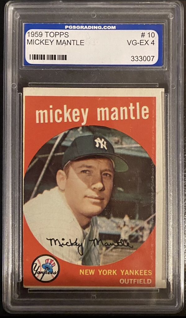 1959 Topps #10 Mickey Mantle VG-EX