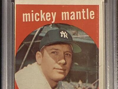 1959 Topps #10 Mickey Mantle VG-EX