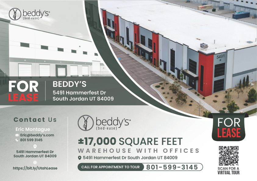 Furnished South Jordan Warehouse & Office for Lease ~ 17,000 ft²