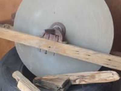 Antique Mill grinding stone wheel 25 inches x 2.25 inches