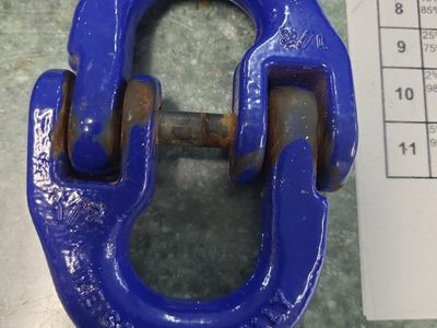 Peerless 1/2" (13mm) V10 Coupling Link WLK13, Grade 100, Blue - 15,000 lbs WLL, Made in Italy