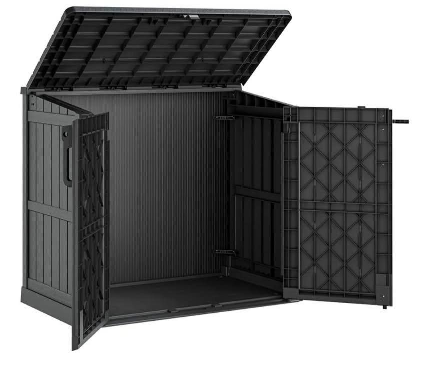 Outdoor Storage Cabinet 36 Cu Ft with Lockable Doors