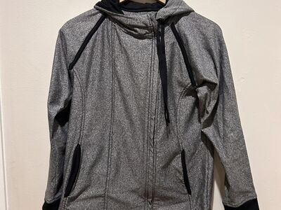 Albion Grey & Black Hoodie Long Sleeve Jacket