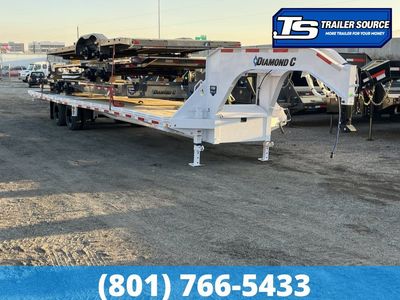 8.5x35 Diamond C FMAX-HDT 212 Gooseneck Hydraulic Dovetail Equipment Trailer - 25.9K GVWR -