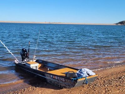Custom Aluminum Jon Boat with EVA Foam Decking and Swivel Fishing Seat