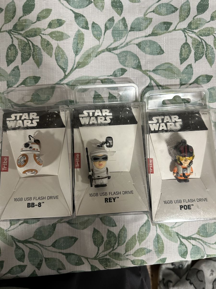 Tribe Star Wars BB-8, Rey, & Poe 16GB USB Flash Drives - 3 Pack