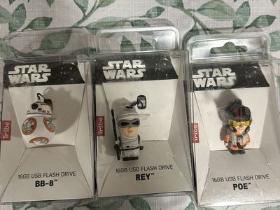 Tribe Star Wars BB-8, Rey, & Poe 16GB USB Flash Drives - 3 Pack