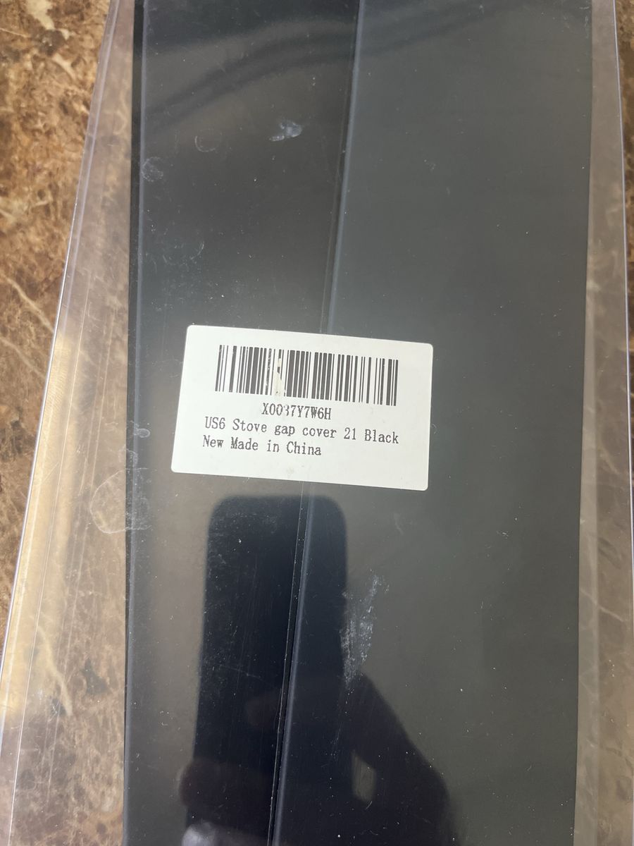 Silicone Stove Counter Gap Cover 21 Inch Black - New in Package