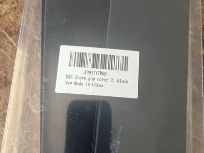 Silicone Stove Counter Gap Cover 21 Inch Black - New in Package