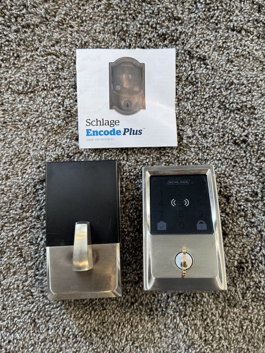 Two Schlage Encode Plus Smart WiFi Deadbolts