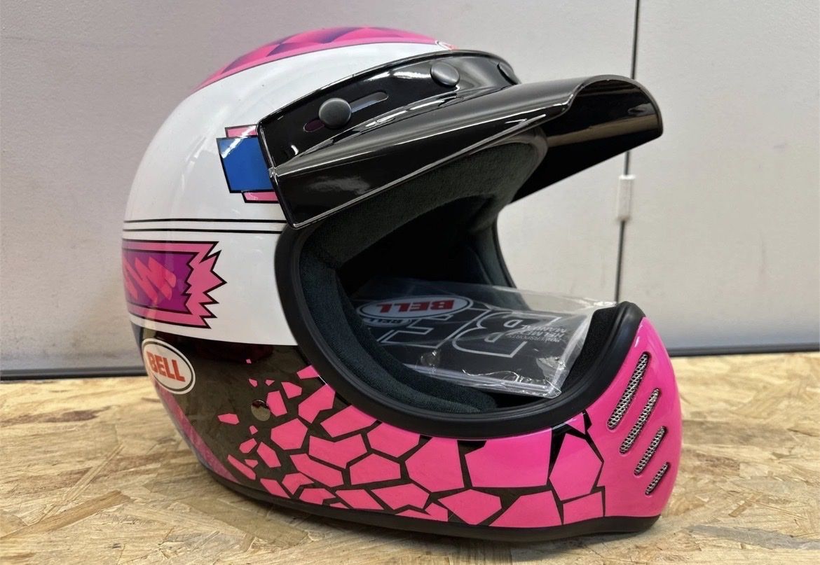 Bell deathspray moto helmet