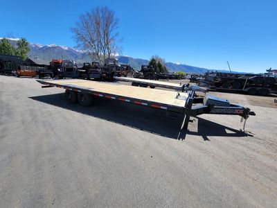 2026 RawMaxx 26' DTX 14K Deckover Tilt Equipment Flatbed Trailer